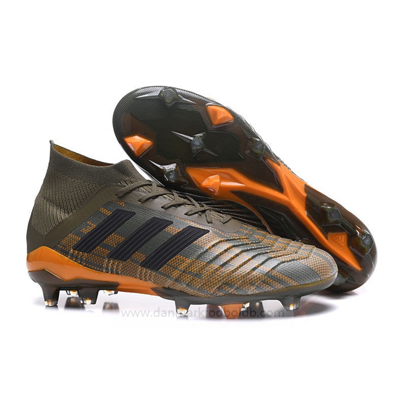 Adidas Predator 18.1 FG Fodboldstøvler Herre – Grøn Orange Sort